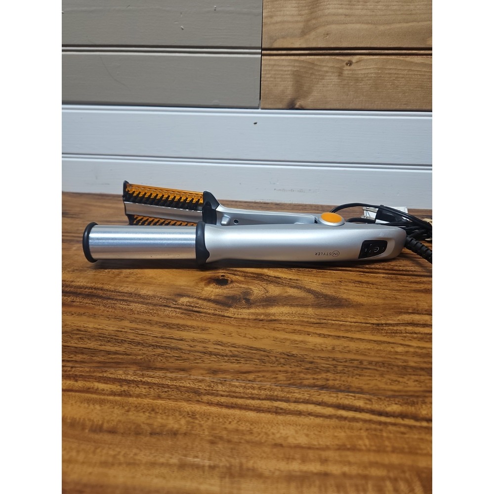 InStyler Rotating Hair Straightening Curling Hot Iron 1 1/4" IS1001 Tested